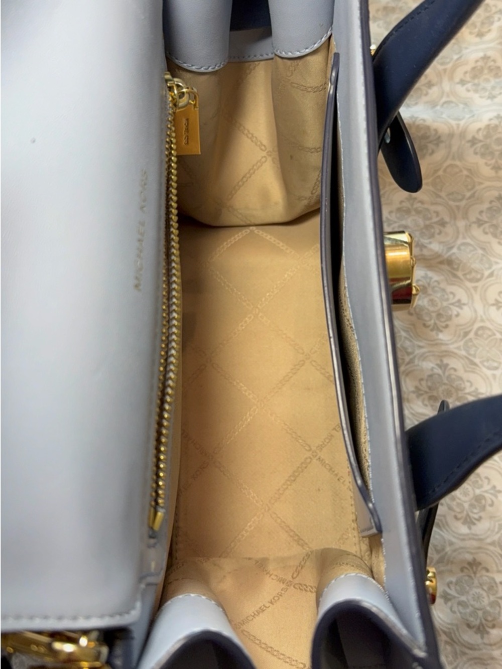 Michael Kors Carmen Flap Belted Satchel - Picture 8 of 16